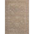 Chris Loves Julia x Loloi Louisa LOI-04 rug in taupe and gold with intricate patterns, perfect for adding elegance to any room setting.