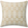 Amber Lewis x Loloi Adams Pillow PAL0049 in Sand and Ivory tones beautifully accents any decor with its elegant and cozy design.