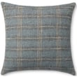 Amber Lewis x Loloi Stockton Pillow PAL0050 Blue with a geometric pattern, crafted from premium materials, adding elegance to any decor.