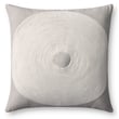 Loloi Rugs PLL-0035 Pillow in taupe and natural tones featuring a textured pattern, ideal for modern and cozy home decor.
