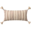 Ivory decorative pillow Loloi Rugs PLL-0157 on a neutral backdrop, showcasing intricate design and texture. Perfect for living room decor.