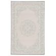 Product Image of Traditional / Oriental Bright White, Gray (FB-124) Area-Rugs