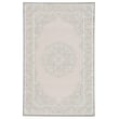 Product Image of Traditional / Oriental Jaipur Living &middot; Fables &middot; Malo &middot; Bright White, Gray (FB-124) Area-Rugs