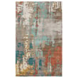 Product Image of Abstract Grey, Blue, Red (GES-08) Area-Rugs