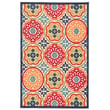 Product Image of Contemporary / Modern Orange, Red, Blue (BLZ-08) Area-Rugs