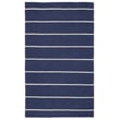 Product Image of Striped Dark Blue, Ivory (LAN-02) Area-Rugs