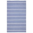 Product Image of Striped Blue, Ivory (LAN-03) Area-Rugs