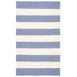 Product Image of Striped Blue, Ivory (LAN-08) Area-Rugs