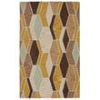 Product Image of Contemporary / Modern Brown, Gold (AMA-02) Area-Rugs