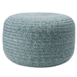 Product Image of Contemporary / Modern Vibe by Jaipur Living &middot; Saba Solar Pouf &middot; Grayton &middot; Heather Blue (SAS-12) Poufs