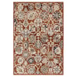 Vibe by Jaipur Living Zefira Althea rug in orange and cream with intricate patterns, perfect for adding warmth to any modern interior space.
