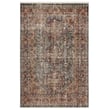 Vibe by Jaipur Living Zefira Zakaria Red, Blue rug in a modern living room setting, featuring intricate patterns and vibrant colors.