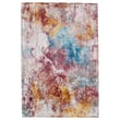 Product Image of Abstract Red, Yellow, Blue (BOR-03) Area-Rugs