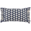 Product Image of Geometric Dark Blue, Ivory (CHE-03) Pillow