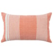 Jaipur Living Acapulco Pillow Carinda Orange and Light Grey on a modern sofa; vibrant geometric design enhances any living space.