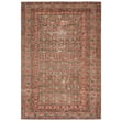 Vibe by Jaipur Living Garcia Washables Arjoel Red rug showcases intricate patterns in rich red hues, enhancing any modern interior space.