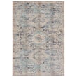 Vibe by Jaipur Living Bequest Marquess Blue Grey rug in a plush, modern design, showcasing intricate patterns with a soft, cozy texture.
