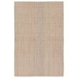 Jaipur Living Topo Abdar Tan Grey rug, handwoven with intricate design, neutral tones, displayed in a minimalist living space.