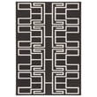 Product Image of Contemporary / Modern Black, White (KYS-03) Area-Rugs