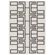 Product Image of Contemporary / Modern White, Charcoal (KYS-04) Area-Rugs