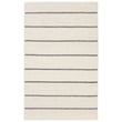 Vibe by Jaipur Living Bavell Almeda rug in cream and dark grey, hand-tufted, set in a cozy living space with muted decor.