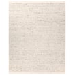 Jaipur Living Leona Amgala White LEO-15 flat-woven rug featuring a geometric pattern with shades of white and gray in a modern setting.