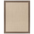 Jaipur Living Gabe Leyar Beige Brown area rug with geometric patterns, handwoven for a cozy touch, ideal for modern living spaces.