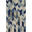 Product Image of Abstract Blue, Ivory Area-Rugs