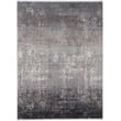 Feizy Rugs Cadiz 86639FWF Charcoal, Black area rug featuring a modern design with shades of charcoal and black in a plush setting.