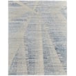 Feizy Rugs Brighton BRI69CHF in blue and ivory, hand-knotted design, displayed in a cozy, modern living room setting.