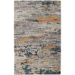 Feizy Rugs Everley EVE8644F in Grey, a hand-tufted rug with intricate patterns, enhancing a modern or classic living space.