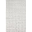 Feizy Rugs Redford RED8669F White rug, handwoven with a subtle geometric pattern, displayed in a modern indoor setting.