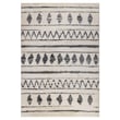 Elegant Amer Rugs Aspen Clara in Cream and Black with intricate patterns, showcasing a cozy living room setting.