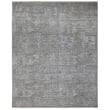 Luxurious Amer Rugs Quartz Desoto Smoke hand-knotted area rug in smoky gray tones, featuring intricate patterns, enhances elegant interiors.