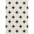 Product Image of Contemporary / Modern White, Black (HDA-2390) Area-Rugs
