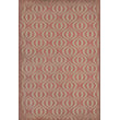 Product Image of Contemporary / Modern Distressed Red, Antiqued Ivory - Genie Area-Rugs