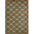 Product Image of Contemporary / Modern Antiqued Ivory, Distressed Green, Red - Svengali Area-Rugs