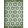 Product Image of Floral / Botanical Distressed Ivory, Distressed Green - Water Lilies Area-Rugs