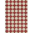 Product Image of Contemporary / Modern Spicher and Company &middot; Classic Vintage Vinyl &middot; Pattern 23 &middot; Antiqued Ivory, Muted Red - Dressed in Scarlet Area-Rugs