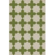 Product Image of Contemporary / Modern Antiqued Ivory, Distressed Green - Olive Tree Area-Rugs