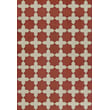 Product Image of Contemporary / Modern Distressed Red, Antiqued Ivory - Red Like Crimson Area-Rugs