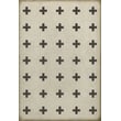 Product Image of Contemporary / Modern Distressed Ivory, Muted Black - Ithaca Area-Rugs