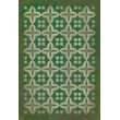 Product Image of Contemporary / Modern Distressed Green, Warm Ivory - The Emerald City Area-Rugs