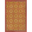 Product Image of Contemporary / Modern Spicher and Company &middot; Classic Vintage Vinyl &middot; Pattern 03 &middot; Distressed Orange, Muted Gold - The Lollipop Guild Area-Rugs