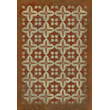 Product Image of Contemporary / Modern Rust, Muted Orange, Soft Ivory - The Poppy Field Area-Rugs