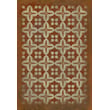 Product Image of Contemporary / Modern Spicher and Company &middot; Classic Vintage Vinyl &middot; Pattern 03 &middot; Rust, Muted Orange, Soft Ivory - The Poppy Field Area-Rugs