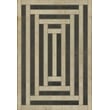 Product Image of Contemporary / Modern Distressed Black, Antiqued Ivory - Jin Area-Rugs