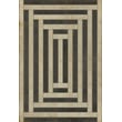 Product Image of Contemporary / Modern Distressed Black, Antiqued Ivory, Brown - Ming Area-Rugs