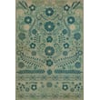 Product Image of Floral / Botanical Spicher and Company &middot; Classic Vintage Vinyl &middot; Pattern 36 &middot; Muted Green, Soft Ivory - Few Flowers at His Feet Area-Rugs