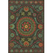 Product Image of Floral / Botanical Muted Charcoal, Soft Teal, Red - State of Mind Area-Rugs